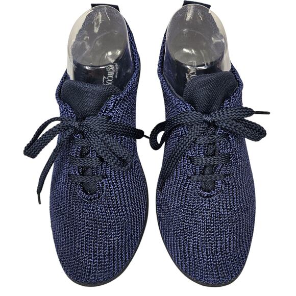 Arcopedico LS Nylon Knit Washable Lace Up Shoe in Navy EU 39, US 8-8.5 - Picture 1 of 7